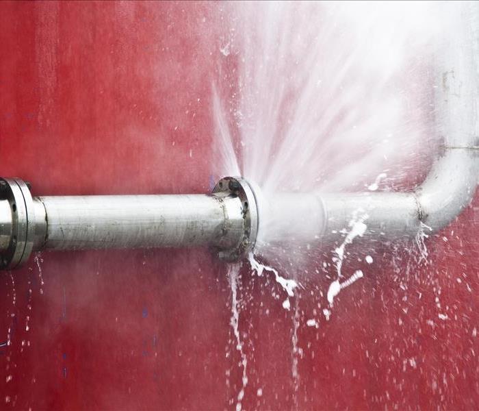 Busted water pipe