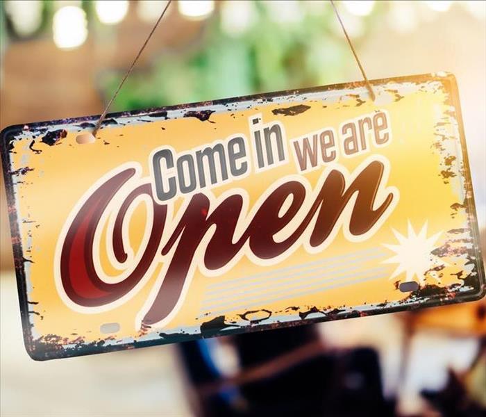 "Come in we're open"